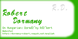robert dormany business card